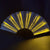 LED Fan, Light-Up Rave Fans. Large bright festival, party dance fan