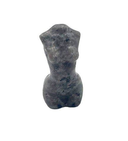 Carved Michigan Emberlite Female Bust, Woman's form