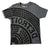 Kids Manhole Cover T-Shirt, Youth or Toddler sizes, black on grey. Detroit Tire Print