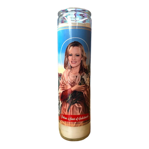 Stormy Daniels Indictment Patron Saint Altar Candle, by The Luminary & Co