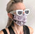 303 Face Mask, Bass Synth Print. Fitted Two Layer Cloth Face Cover