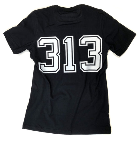 313 Detroit Renaissance T-shirt, Front + Back Print