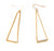Long 3D Gold Pyramid Earrings, Well Done Goods