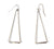 Long 3D Silver Pyramid Earrings, Well Done Goods