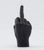 Middle Finger Hand Gesture Candle: Life Size. by 54 Degrees - black