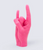 You Rock, Hand Gesture Candle: Life Size. by 54 Degrees - pink
