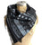 TR-909 Technical Drawing Scarf, Roland Drum Sequencer Linen-Weave Pashmina, Well Done Goods
