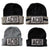 Black and grey ACID Beanie Caps, Well Done Goods