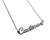 Silver Cadieux Detroit Script Nameplate Necklace, Well Done Goods by Cyberoptix