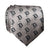 Silver D Dot Tie, Old English Detroit D Pattern Printed Necktie, Cyberoptix 