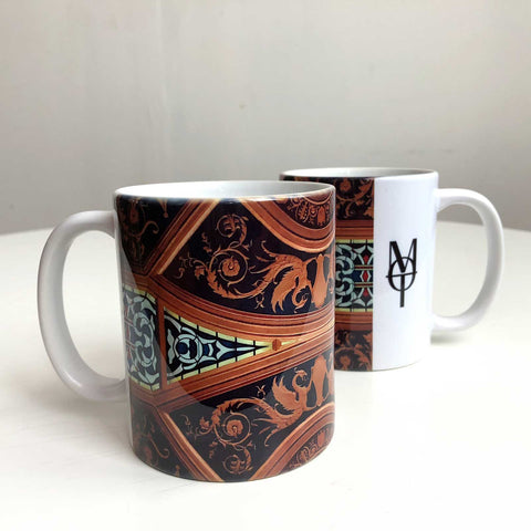 Detroit Opera House Coffee Mug, Stained Glass & Plaster Detail Coffee Cup
