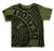 Manhole Cover T-Shirt. Detroit Tire Print, Kids sizes! Black on army 4T
