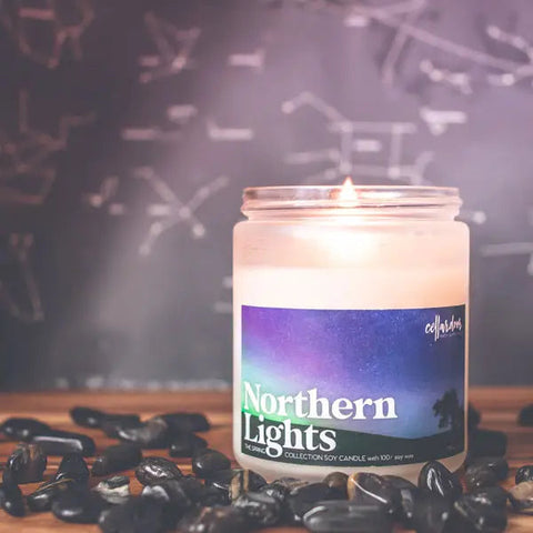 Northern Lights Candle by Cellar Door