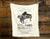 Piano Print Organic Cotton Flour Sack Towel, Detroit Music Store Advertisement, by Well Done Goods