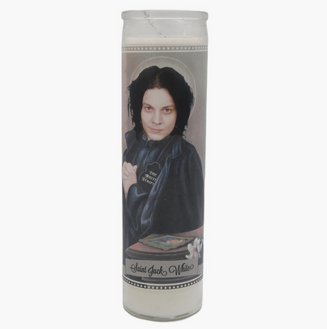 Jack White Prayer Candle. Celebrity Saint Prayer Candle, by The Luminary and Co.