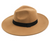 tan wool cowboy hat, black band