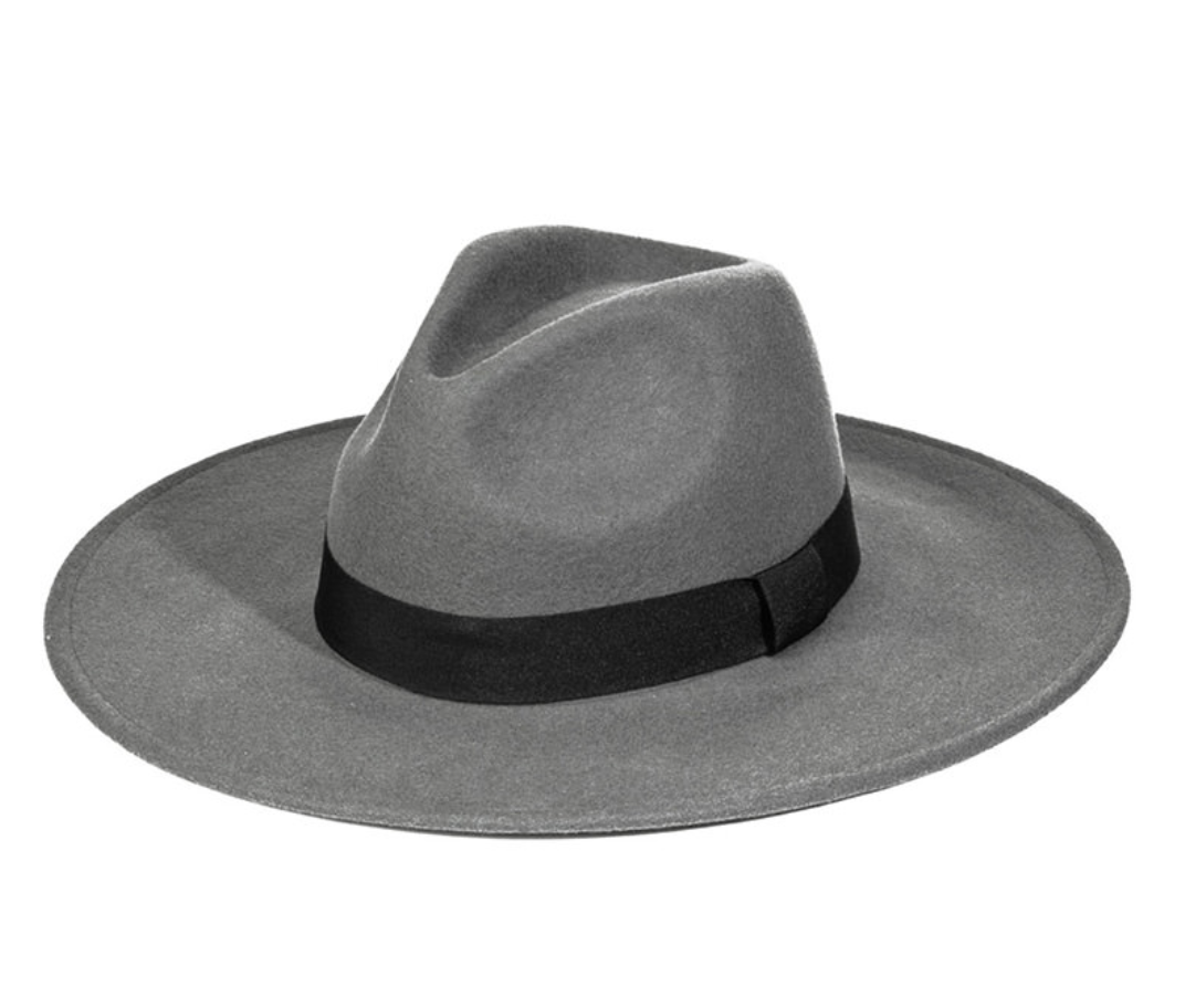 Grey top western hat