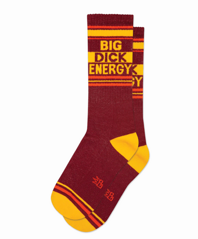 Big Dick Energy Gym Socks. By Gumball Poodle, Made in USA!