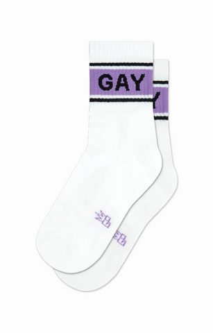 GAY Low Rise Gym Socks, by Gumball Poodle. Made in USA!