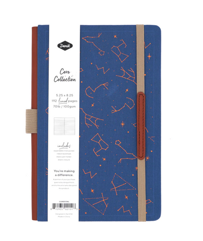 Constellation Core Kraft Pages Lined Journal, by Denik.