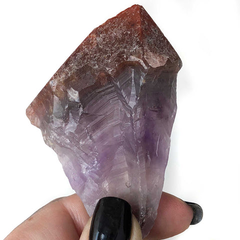 Amethyst Cacoxenite Crystal Point, Well Done Goods