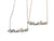 East Side West Side Script Necklaces. Detroit Name Pendant, by Well Done Goods