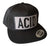 Acid Text Patch Black Snapback Cap, Well Done Goods
