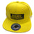 Acid House Snapback Cap, Logo Parody Hat. Black/Yellow or Solid Yellow