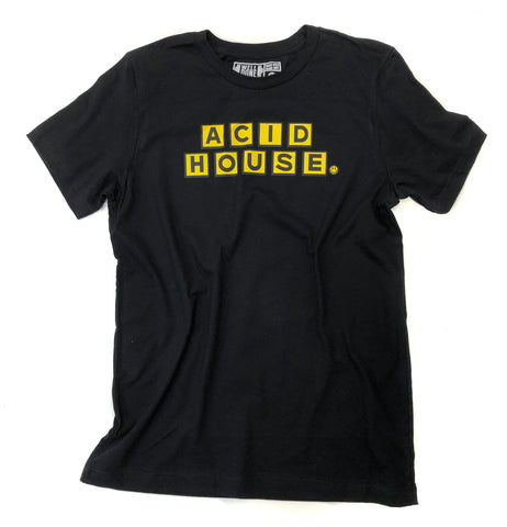 Acid House T-Shirt, Logo Parody - black