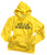 Acid House (Waffle) Hoodie, Pullover Yellow Women's Hooded Sweatshirt