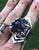 Silver Amethyst Crystal Cluster Ring. Adjustable Raw Stone Ring, Geometric Band