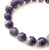 Amethyst Stone Bead Mala Stretch Bracelet, choose 4mm-12mm beads!
