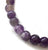 Amethyst Stone Bead Mala Stretch Bracelet, choose 4mm-12mm beads!