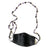 Amethyst & Pearl Macramé Mask Holder, stone beads mask leash