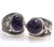 Amethyst Poison Rings, Silver Plated. Round or oval stone