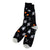  Astronaut Socks, black. Men's Fancy Socks, by Parquet