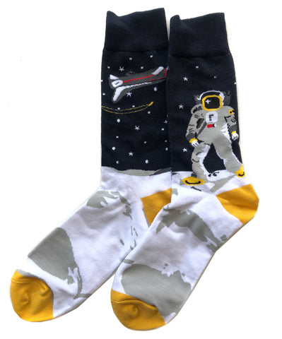 Astronaut on the Moon Socks