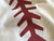 Baseball Stitching Printed Scarf. Silkscreened Linen-Weave Pashmina