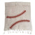 Baseball Stitching Printed Scarf. Silkscreened Linen-Weave Pashmina