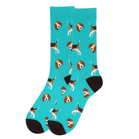 Beagle Socks. Men's or Women's Fancy Socks, by Parquet
