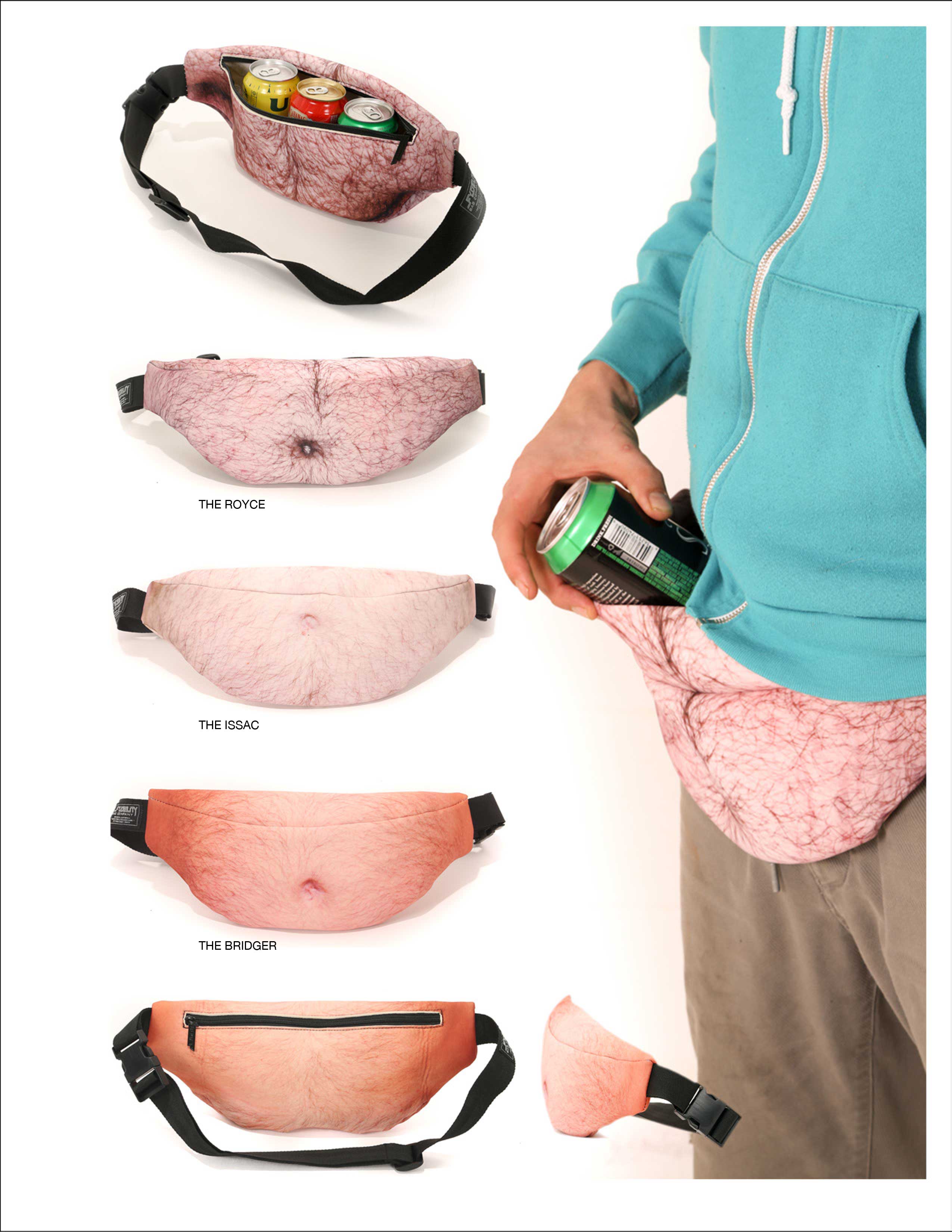Beer Belly Waist Bag, by Fydelity. Dad Bod Fanny Pack