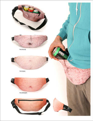 thumbnail image 2 of 3D Printed Waist Pack Dad Bag Funny Beer Belly Fanny Pack - Adjustable Waist Pack For Men & Women Funny Spoof Gift Bag 2 of 13