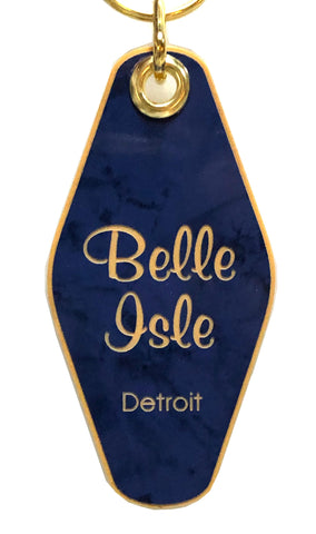 Belle Isle Motel Style Keychain