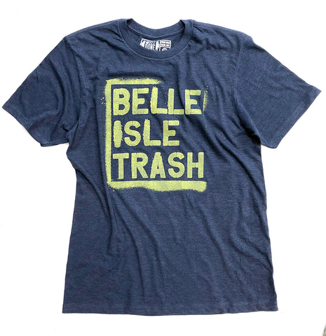 Belle Isle Trash T-Shirt - heather navy