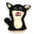 Black Cat: Cute Animal Wool Felt Finger Puppets - Fair Trade Craft from Nepal