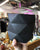 Matte Black Geometric Prism Vase, Medium. Ceramic Planter