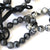 Black & White Labradorite Beaded Link Mask Chain