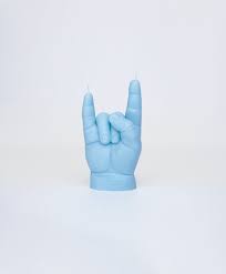 Baby You Rock Hand Gesture Candle, by Candlehand