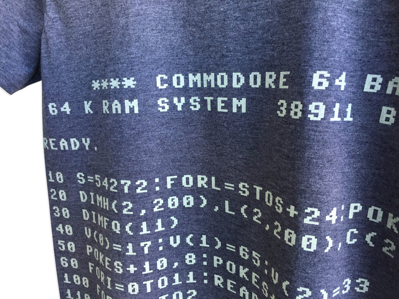C64 Commodore BASIC Code T-Shirt