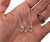 Delicate Caffeine Molecule Pendant Necklace: Silver. Well Done Goods
